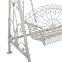 Clayre & Eef Swing bench 173x96x213 cm White Iron