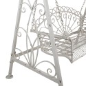 Clayre & Eef Swing bench 173x96x213 cm White Iron