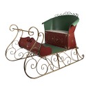 Clayre & Eef Decoration Sled 210x140x150 cm Red Metal