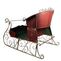 Clayre & Eef Decoration Sled 210x140x150 cm Red Metal