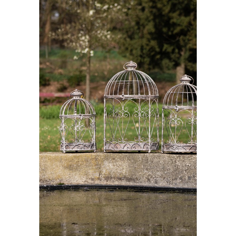 Clayre & Eef Décoration de cage set de 4 Marron Fer