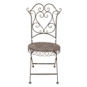 Clayre & Eef Garden Chair 49x49x95 cm Brown Iron