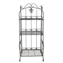 Clayre & Eef Wall Rack 60x42x150 cm Grey Iron