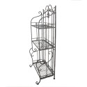 Clayre & Eef Wall Rack 60x42x150 cm Grey Iron