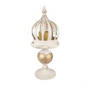 Clayre & Eef Decoration Crown Ø 22x53 cm Beige Metal