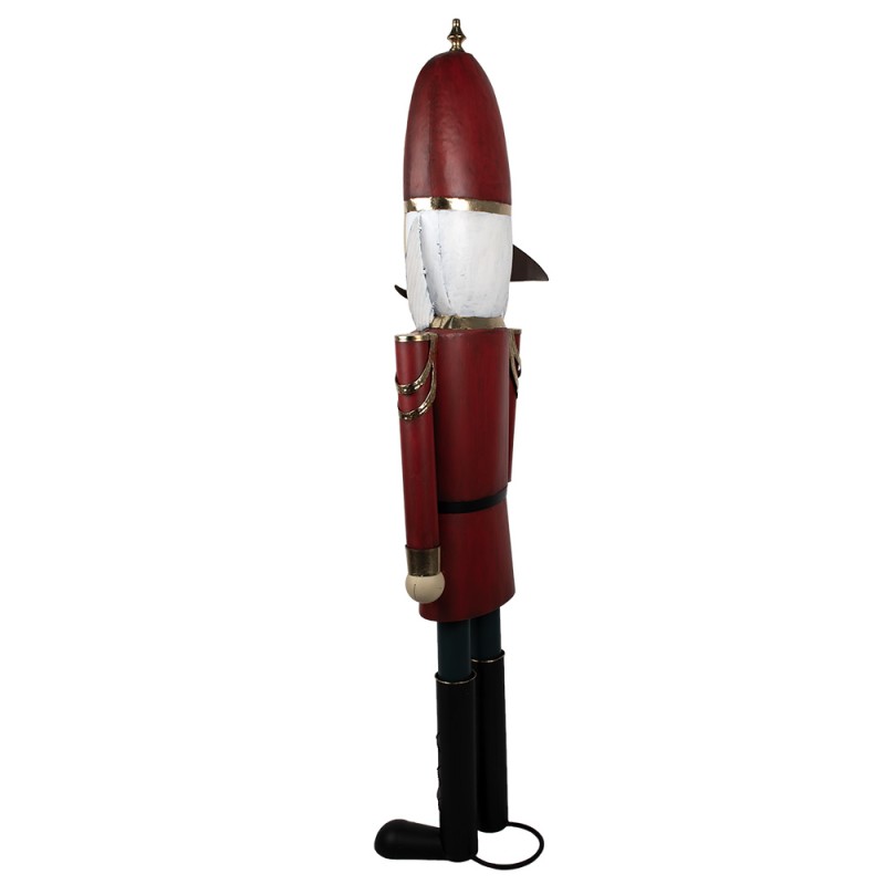 Clayre & Eef Christmas Decoration Nutcracker 69x36x179 cm Red Iron