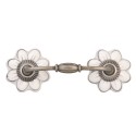 Clayre & Eef Maniglia 12 cm Bianco Ceramica Fiori