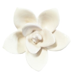 Clayre & Eef Deurknop Bloem Ø 5.5 cm Beige Keramiek