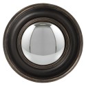 Clayre & Eef Miroir Ø 23 cm Noir Plastique Rond