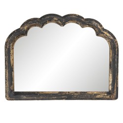 Clayre & Eef Miroir 66x51 cm Couleur or Bois Verre Rectangle