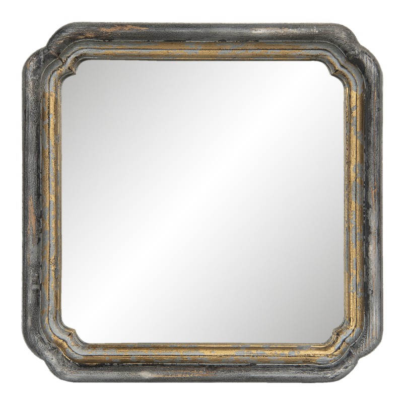 Clayre & Eef Miroir 44x44 cm Couleur or Bois Carré