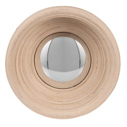 Clayre & Eef Spiegel  Ø 24 cm Beige Kunststof Rond