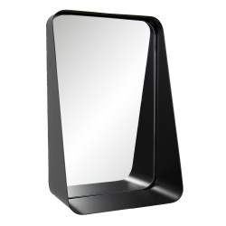 Clayre & Eef Miroir 19x29 cm Noir Fer Rectangle