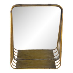 Clayre & Eef Mirror 26x32 cm Copper colored Metal