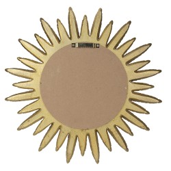 Clayre & Eef Mirror Ø 38 cm Gold colored Plastic