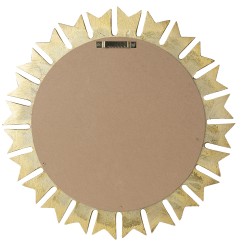 Clayre & Eef Specchio Ø 38 cm Color oro Plastica Rotondo