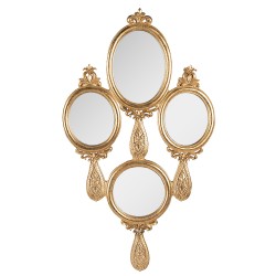 Clayre & Eef Mirror 28x49 cm Gold colored Plastic