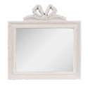 Clayre & Eef Spiegel 30x31 cm Grau Kunststoff Glas Rechteck