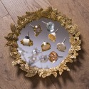 Clayre & Eef Spiegel Ø 34 cm Goldfarbig Kunststoff Rund