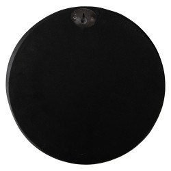 Clayre & Eef Miroir  Ø 25 cm Noir Plastique Verre Rond