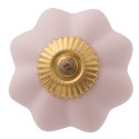 Clayre & Eef Door Knob Ø 4 cm Pink Ceramic