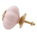 Clayre & Eef Door Knob Ø 4 cm Pink Ceramic