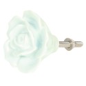 Clayre & Eef Poignée de porte Ø 4 cm Vert Céramique Rose