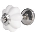 Clayre & Eef Pomello Ø 4 cm Bianco Ceramica