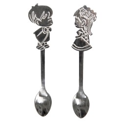 Clayre & Eef Cuillères set de 2 12 cm Couleur argent Métal Enfants