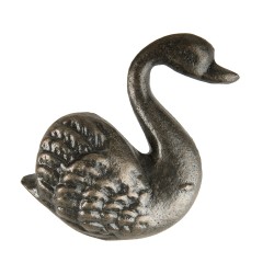 Clayre & Eef Door Knob 6x6 cm Brown Iron Swan