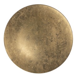 Clayre & Eef Charger Plate Ø 33 cm Gold colored Plastic Round