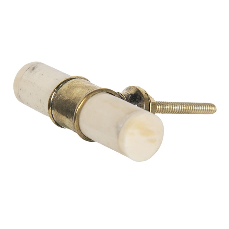 Clayre & Eef Pomello 6 cm Beige Metallo Rettangolo