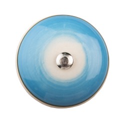 Clayre & Eef Pomello Ø 4 cm Blu Ceramica Rotondo