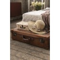 Clayre & Eef Décoration valise set de 3 30x21x9/25x18x9/20x16x8 cm Beige Carton Rectangle Fleurs