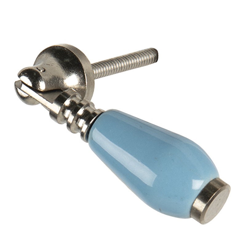 Clayre & Eef Pomello 2x6 cm Blu Ceramica