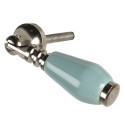 Clayre & Eef Pomello 2x6 cm Blu Ceramica