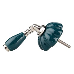 Clayre & Eef Door Knob 4x8x6 cm Green Ceramic