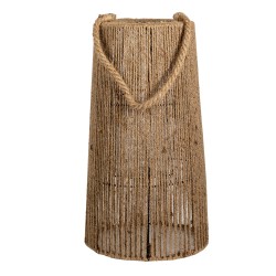 Clayre & Eef Windlicht 40 cm Braun Jute Rund