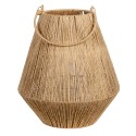 Clayre & Eef Windlicht  Ø 26x31 cm Bruin Jute Rond