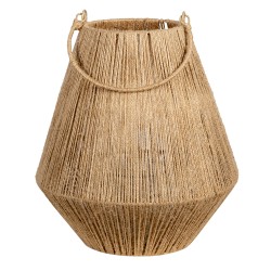 Clayre & Eef Wind Light Ø 26x31 cm Brown Jute Round