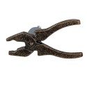 Clayre & Eef Door Knob Set of 4 Pliers 6x3x3 cm Brown Iron