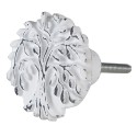 Clayre & Eef Pomello Ø 4 cm Bianco Ferro Rotondo Albero