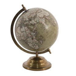 Clayre & Eef Globe 22x30 cm Green Wood Metal