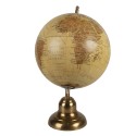 Clayre & Eef Globo 22x33 cm Giallo Marrone  Legno Ferro Rotondo