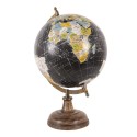 Clayre & Eef Globo 22x33 cm Nero Legno Ferro