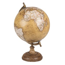 Clayre & Eef Globe Ø 22x37 cm Jaune Bois Fer