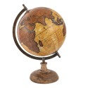 Clayre & Eef Globe 22x37 cm Brown Beige Wood Metal