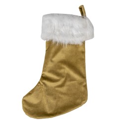 Clayre & Eef Christmas Stocking Christmas Stocking 45 cm Brown Synthetic