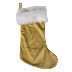 Clayre & Eef Christmas Stocking Christmas Stocking 45 cm Brown Synthetic