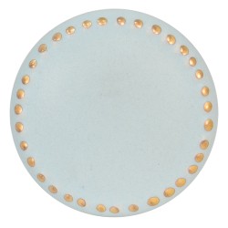 Clayre & Eef Pomello Ø 4 cm Blu Color oro Ceramica